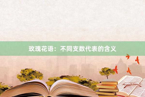 玫瑰花语：不同支数代表的含义